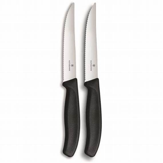 Set Cuchillos 2 Piezas 12CM 6-7933-12B Victorinox Negro