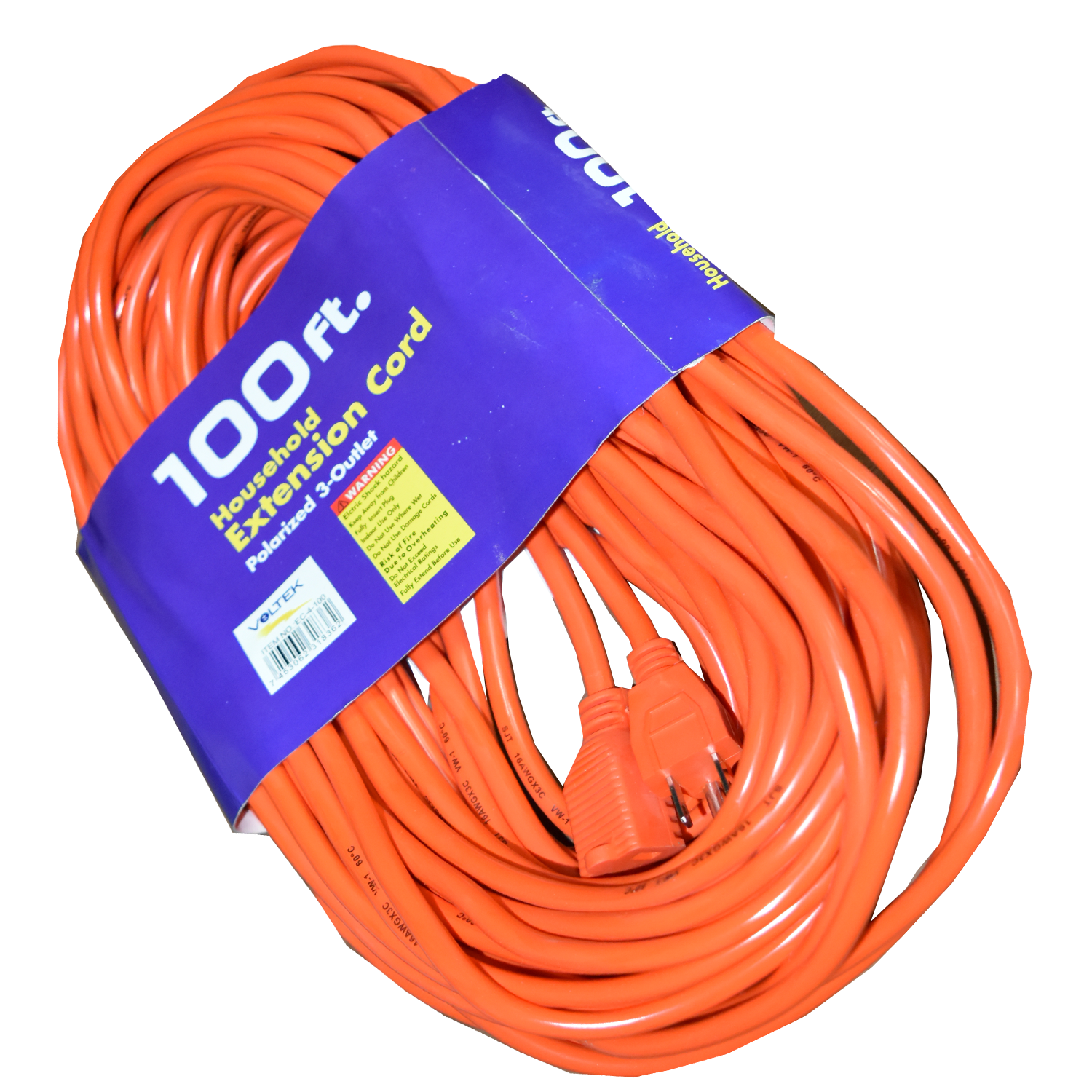 R-EXTENSIÓN 100 PIES 3X16 120V NARANJA