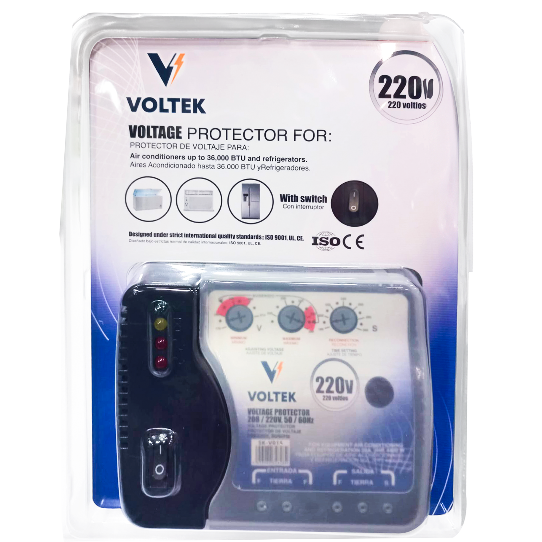 R-PROTECTOR DE VOLTAJE A/A 20A 220V 36,0