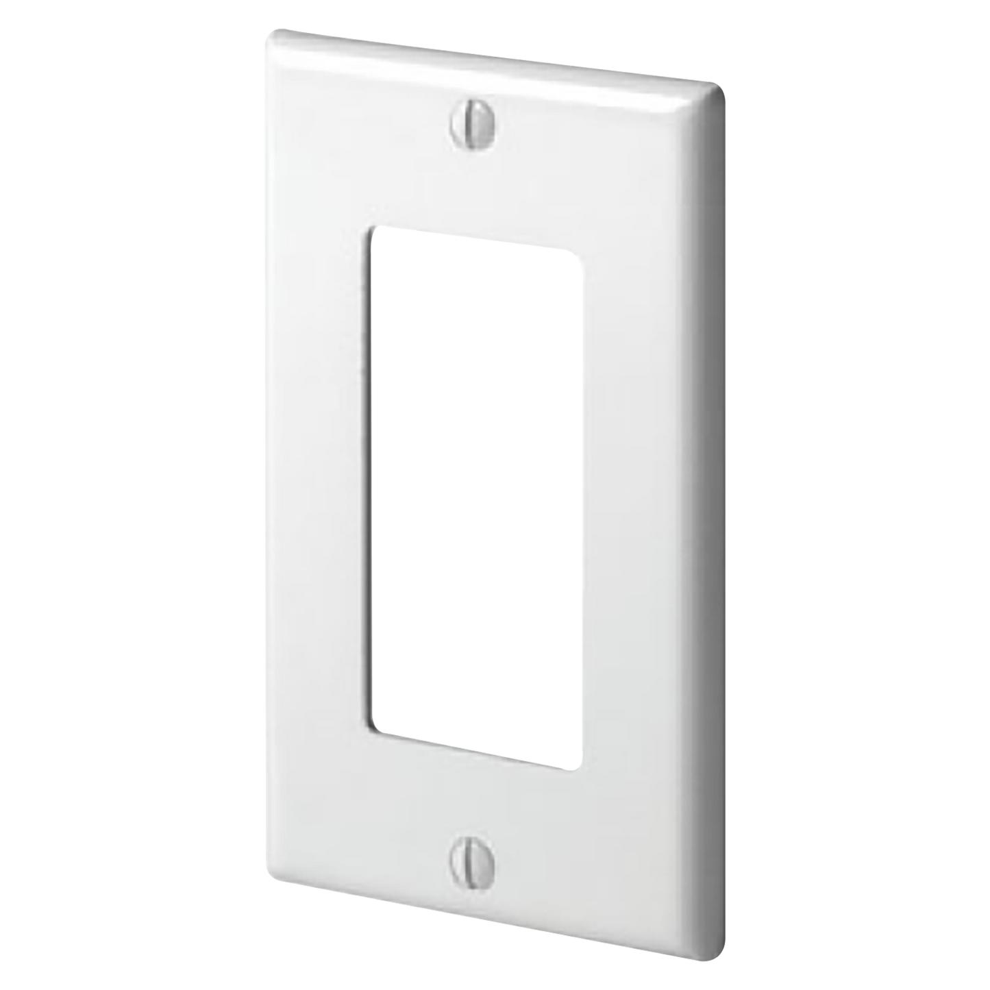 TAPA 1 GANG DECOR C/TORNILLO BLANCA