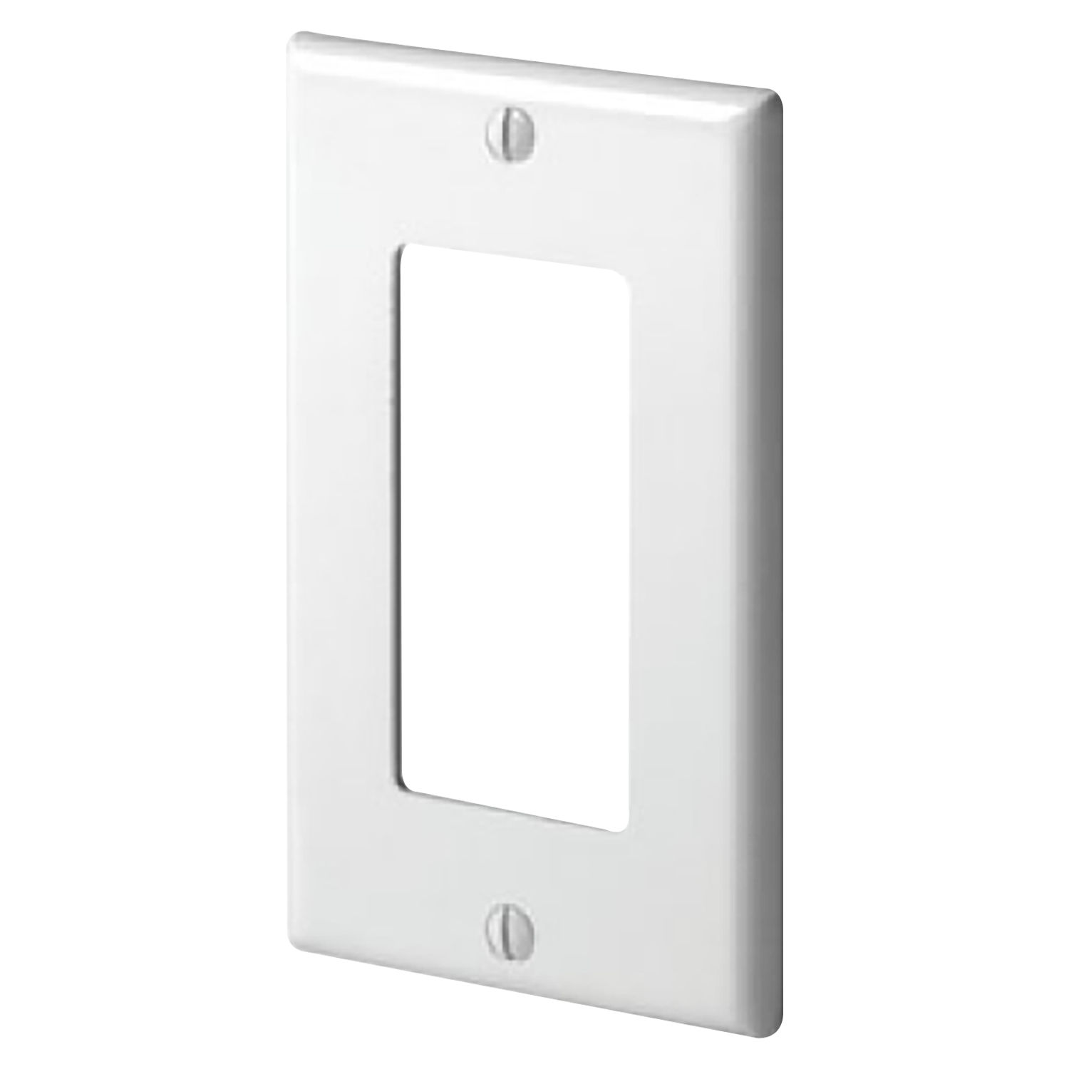 TAPA 1 GANG DECOR C/TORNILLO BLANCA