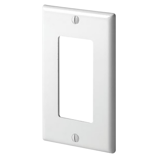 TAPA 1 GANG DECOR C/TORNILLO BLANCA