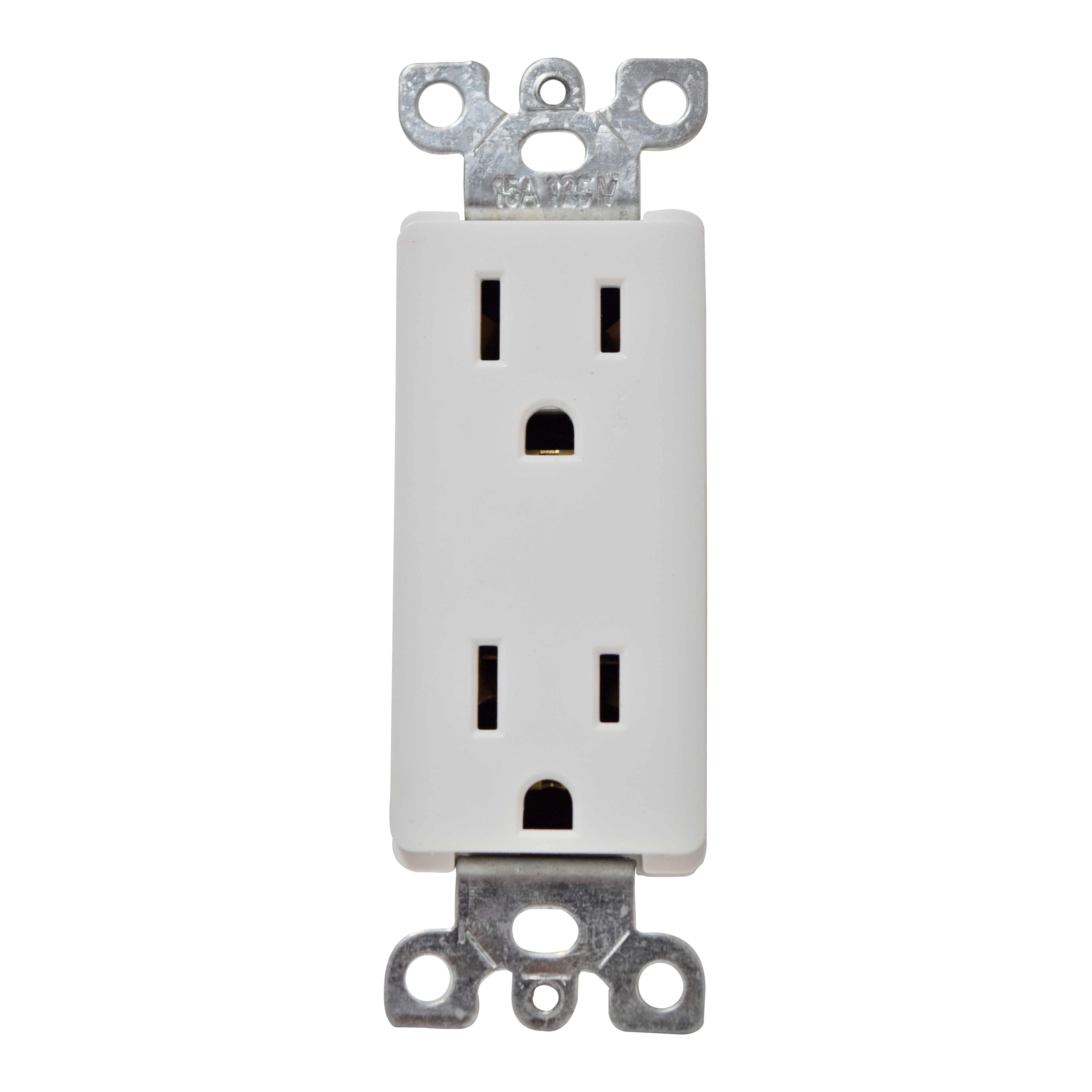 TOMA DOBLE DECOR 15A 120V  BLANCO