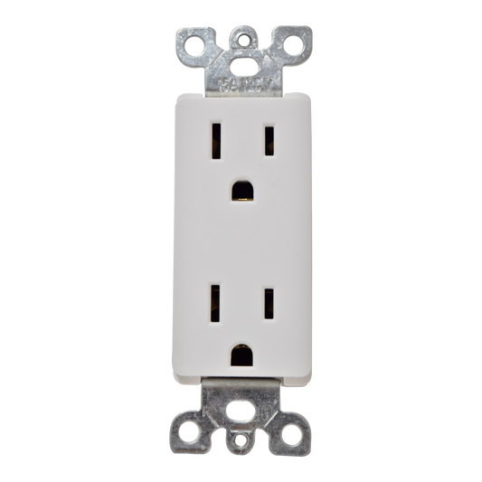 TOMA DOBLE DECOR 15A 120V  BLANCO