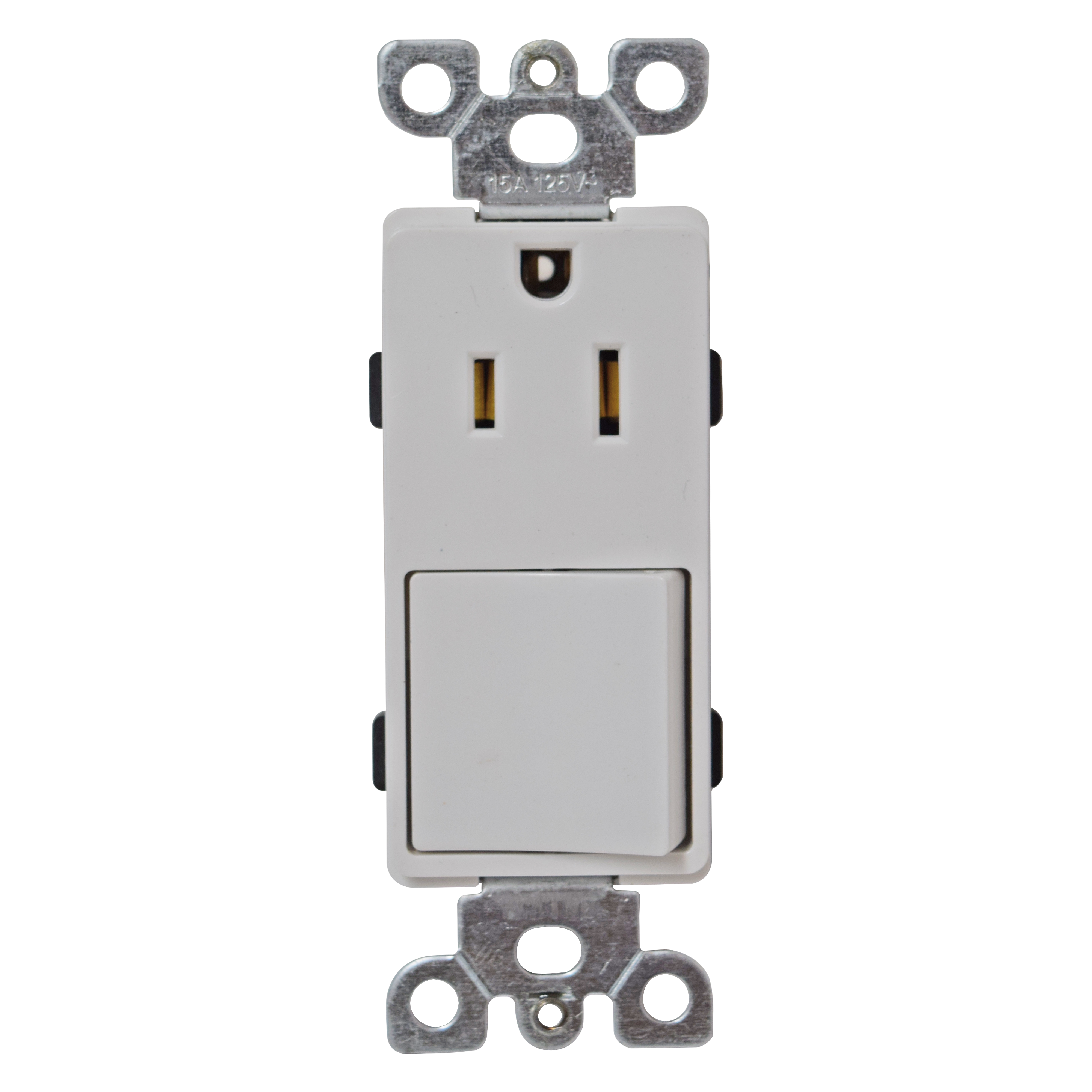 R-INTERRUPTOR TOMA DECOR 15A 120V BLANCO