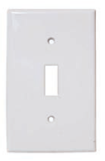 TAPA INTERRUPTOR SENCILLO 2X4 BLANCA