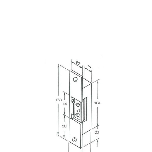 Recibidor Eléctrico Yale 67A0502 (Contra Corta)