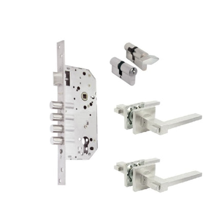 Kit de Embutir Turin 11488 Yale Llave/Pestillo Acero Inoxidable (SS)
