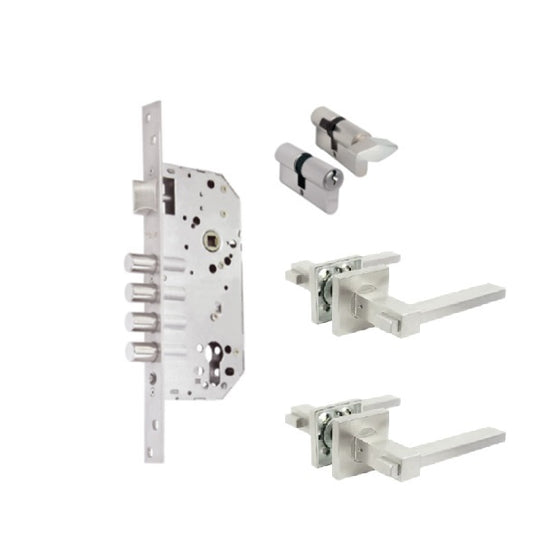 Kit de Embutir Turin 11488 Yale Llave/Pestillo Acero Inoxidable (SS)