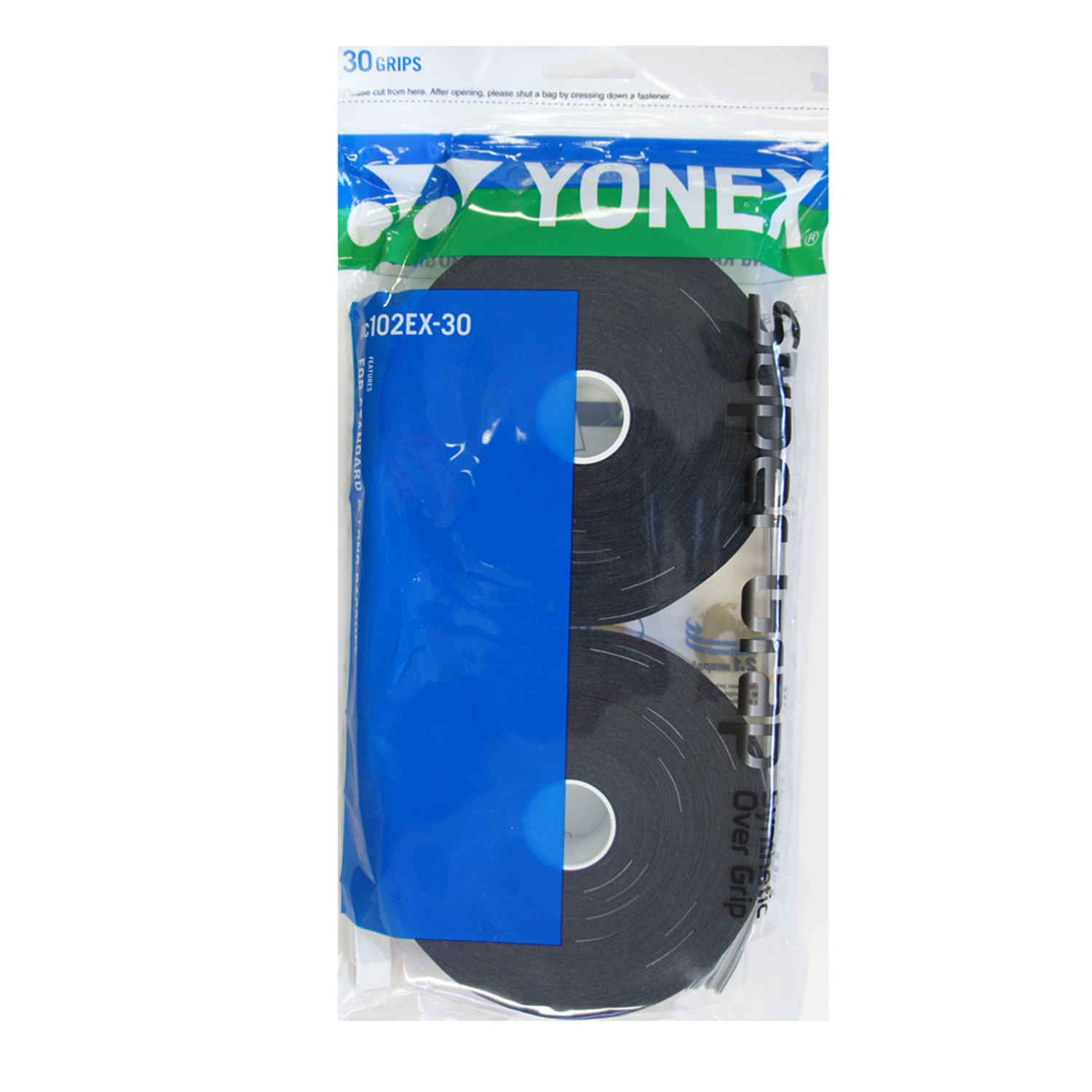 Overgrip Super Grap Yonex AC102EX-30-BK Negro