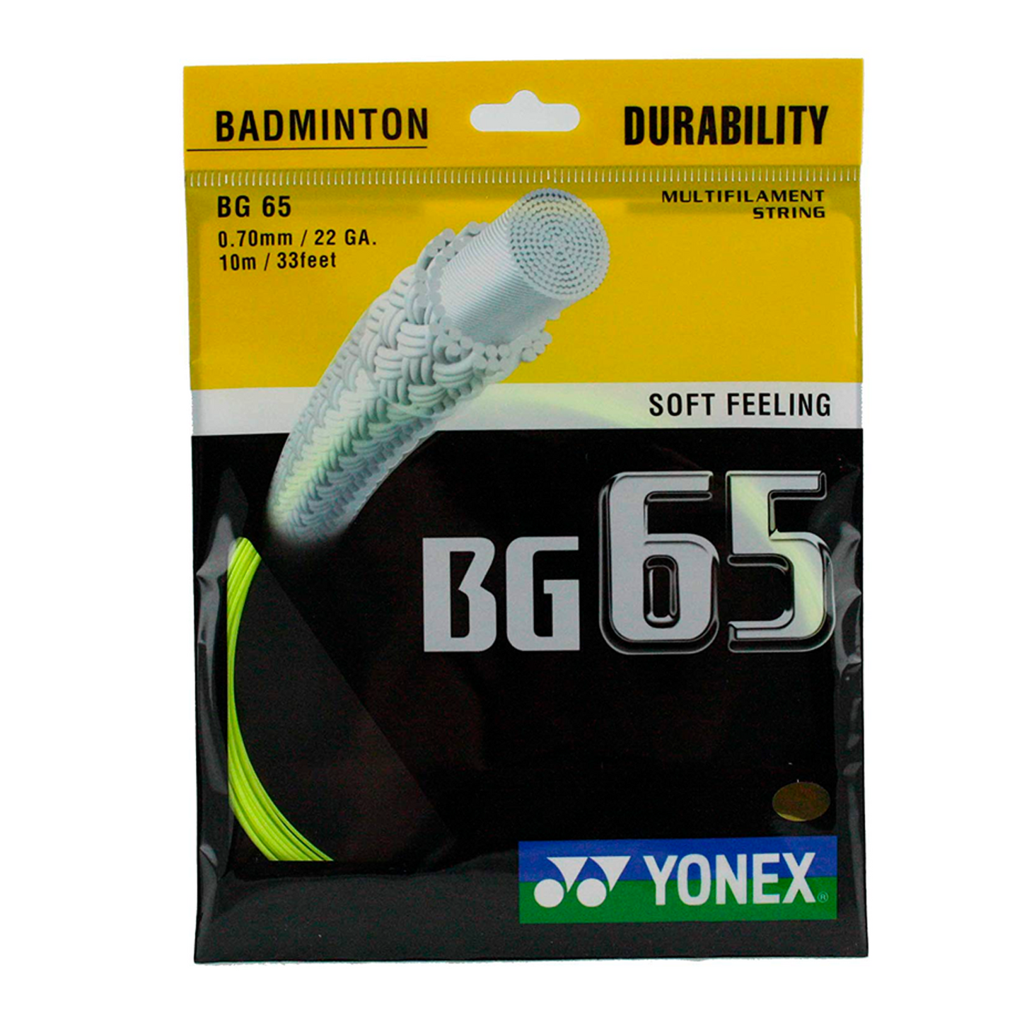 Cuerdas de Badminton BG65YX Yonex