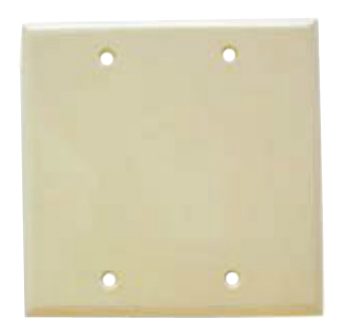 Tapa Ciega Plástica Horizontal Eagle 2137V Ivory