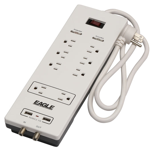 Regleta Protectora con USB 15A Eagle 1138 Blanca