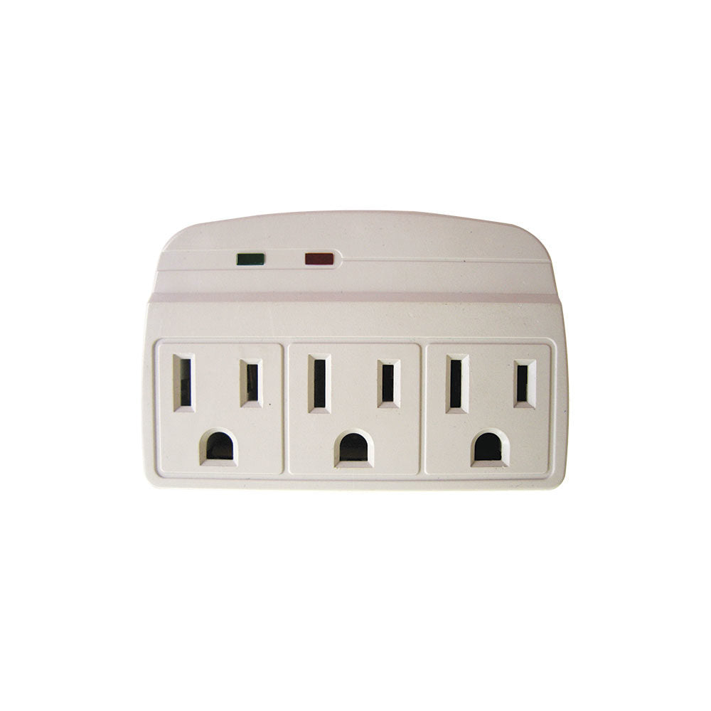 Adaptador Protector 3 Salidas Eagle 114CP Blanca