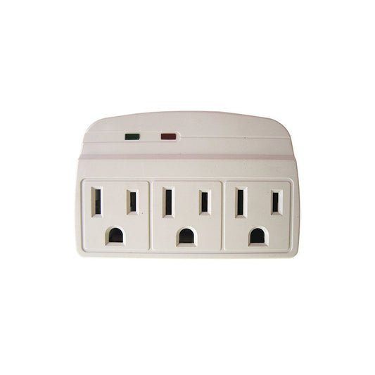 Adaptador Protector 3 Salidas Eagle 114CP Blanca