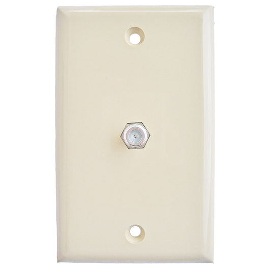 Toma Sencillo Coaxial Eagle 1172V Ivory