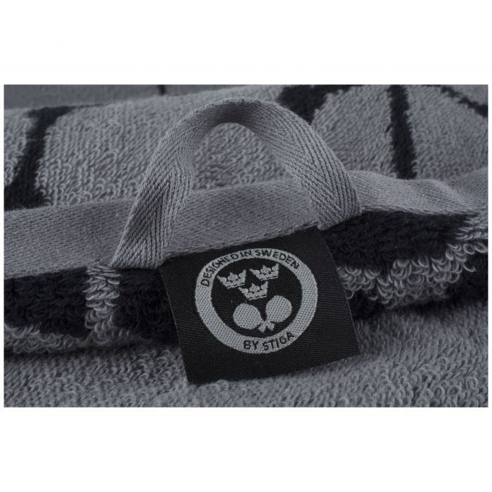 Toalla Hexagon Medium Stiga Gris Oscuro