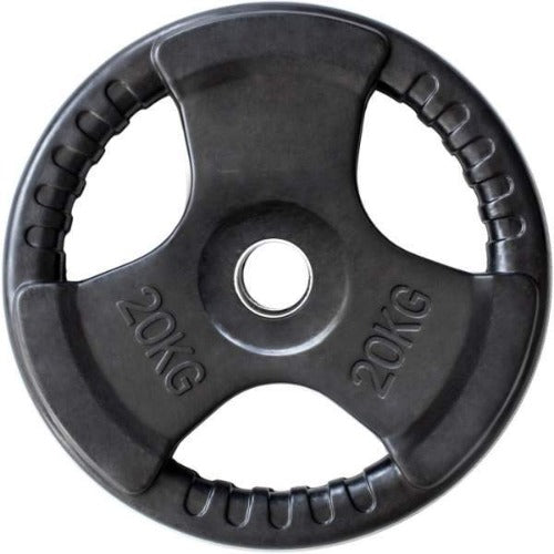 Disco Olímpico 20KG de Goma Fortis PL26 Negro