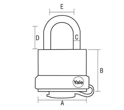 Candado Yale Y220/51 (Máxima Seguridad)