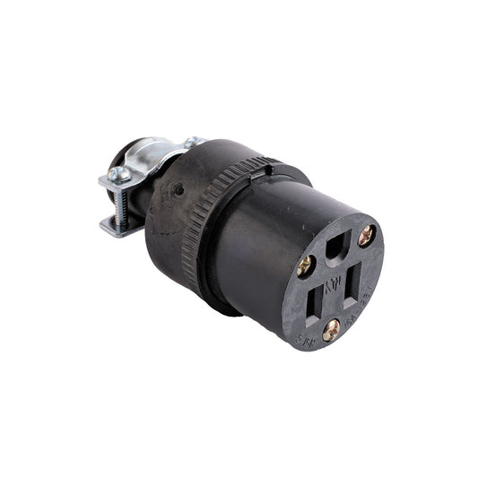 Enchufe para Cable 15A Eagle 222 Negro