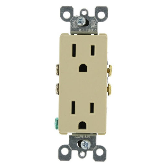 Toma Doble 15A Decora Leviton 5325-I Ivory
