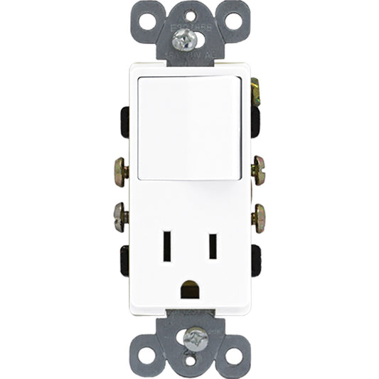 Interruptor Mixto 15A Decor Eagle 3284W Blanco (Grado Comercial)