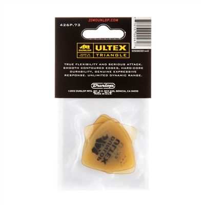 Uñetas Dunlop 426P.73MM Ultex Tri Amarillo (Pack 6 UN)