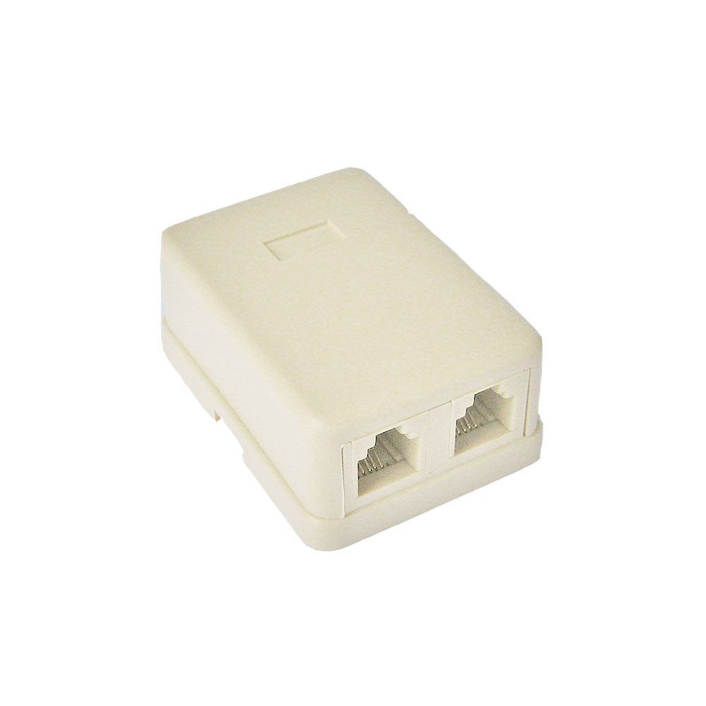 Toma Doble Telefónica Eagle 3557 Ivory