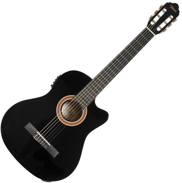 Guitarra Electroacústica 4/4 VC104CE-BK Valencia Negra