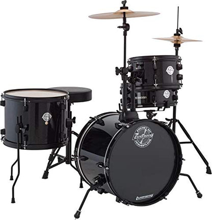 Batería Ludwig LC178X016 Set Portátil de Bolsillo Negro Sparkle