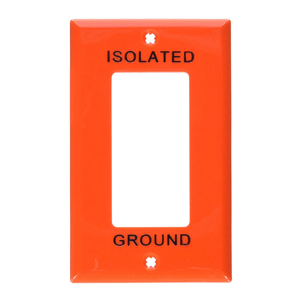 Tapa Decora 1 Gang Leviton 80401-OIG Naranja