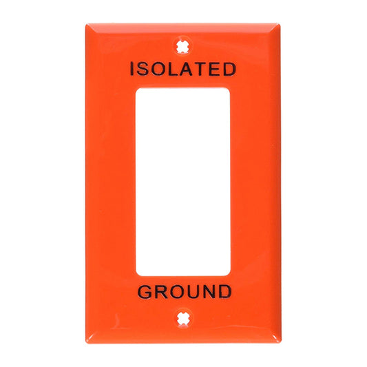 Tapa Decora 1 Gang Leviton 80401-OIG Naranja
