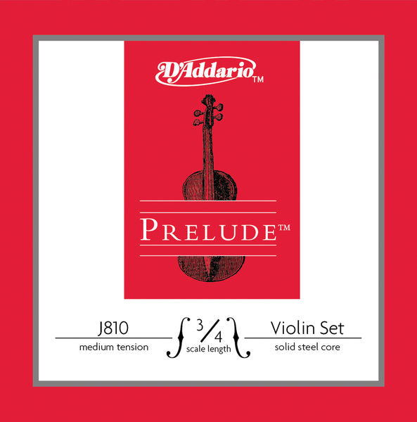 Cuerdas J810-3/4M D'Addario Prelude para Violín