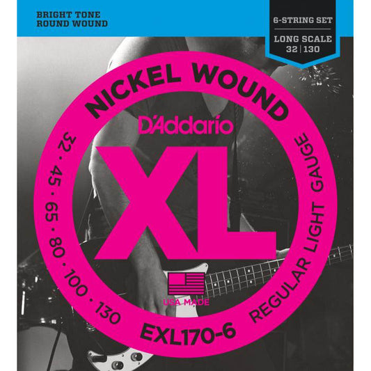 Cuerdas EXL170-6 para Bajo Eléctrico D'Addario XL