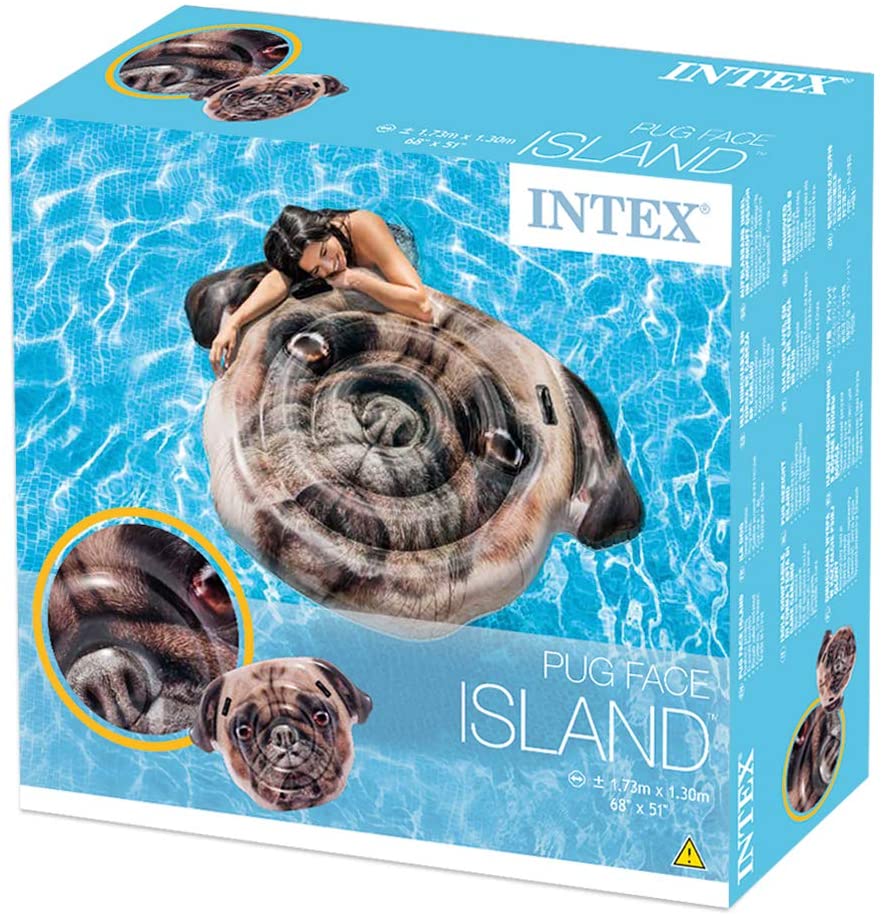 Flotador Cara de Pug Intex 58785