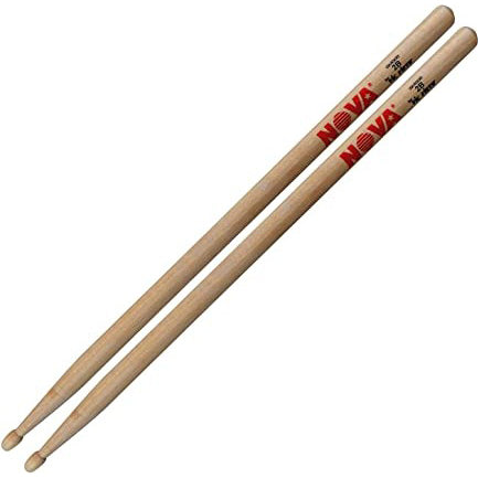 Bolillos Vic Firth Nova 2B Natural (Punta de Madera)