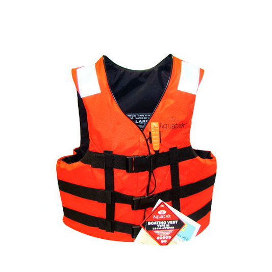 Chaleco Salvavidas Adulto 1XL Aquatek VM-003-1 Naranja