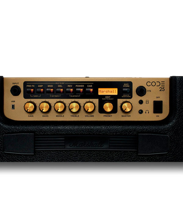 Amplificador para Guitarra CODE25-F Marshall 25W
