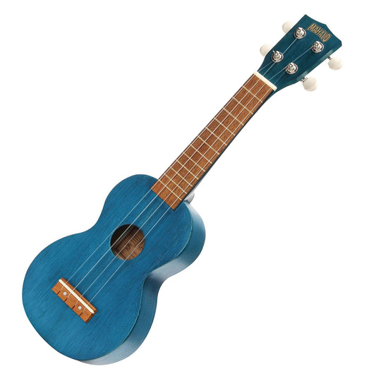 Ukelele Soprano Mahalo MK1TBU Serie Kahiko Azul Transparente