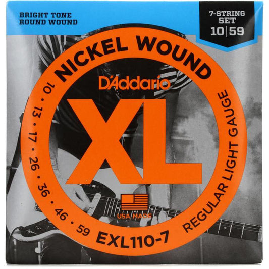 Cuerdas EXL110-7 para Guitarra Eléctrica D'Addario XL