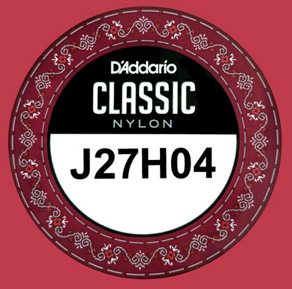 Cuerda Suelta J27H04 D'Addario 4TH HARD para Guitarra Clásica