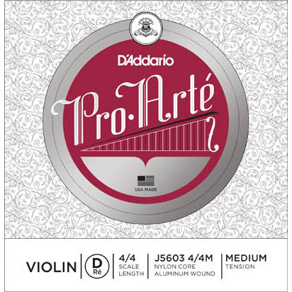 Cuerdas J5603 4/4 D'Addario Pro Arté Medium RE para Violín 4/4