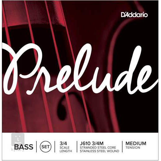 Cuerdas J610-3/4M para Contrabajo 3/4 D'Addario