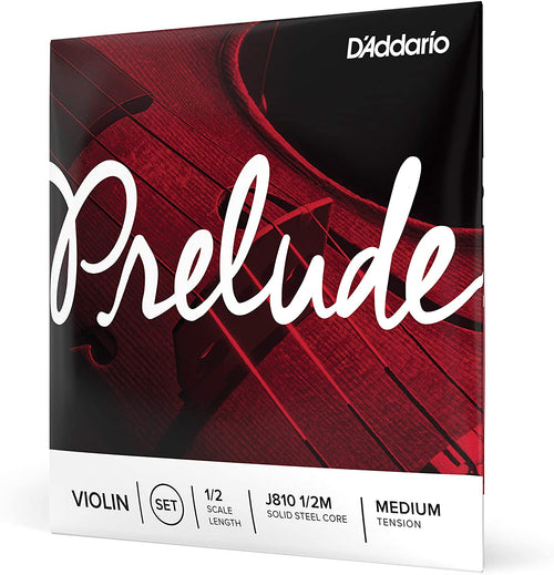 Cuerda J810 1/2M D'Addario Prelude para Violín Set 1/2