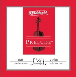 Cuerda Suelta J811-4/4M para Violín D'Addario (Prelude 1ST MI)