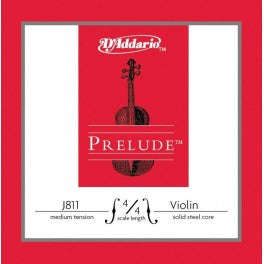 Cuerda Suelta J811-4/4M D'Addario 1st Mi para Violín