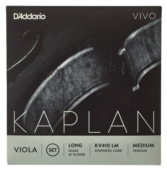 Cuerdas KV410-LM para Viola D'Addario (Kaplan Vivo Viola Set Long MED)