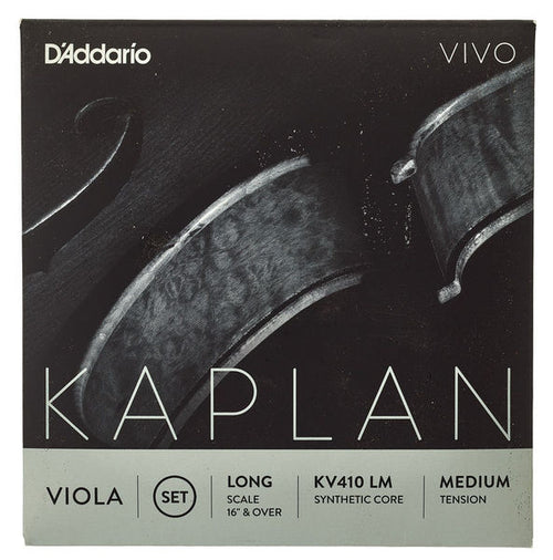Cuerdas para Viola D'Addario KV410-LM (Kaplan Vivo Viola Set Long MED)
