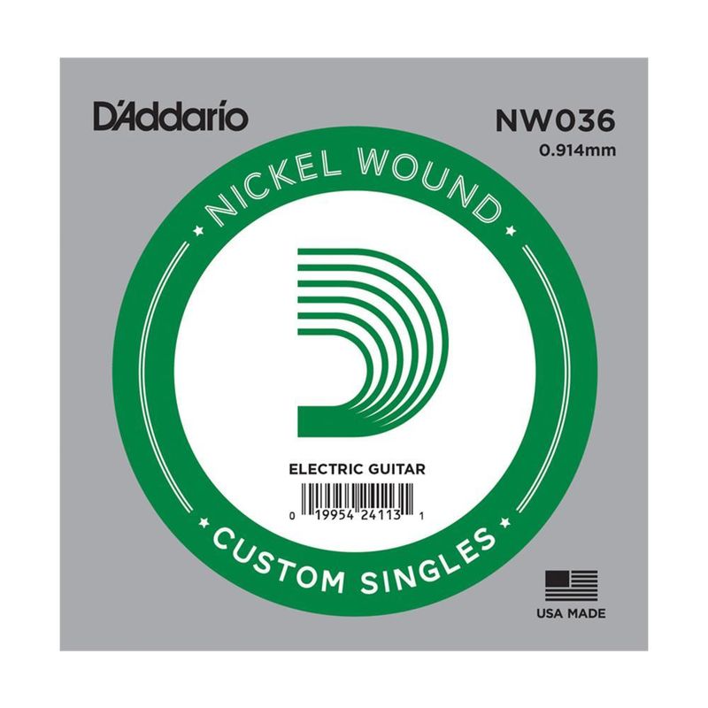 Cuerda Suelta NW036 para Guitarra Eléctrica D'Addario