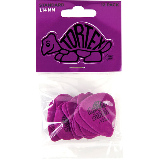 Uñetas Dunlop 418P1.14MM Tortex STD Acrílico (Pack 12 UN)